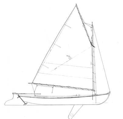 16' Melonseed Skiff profile