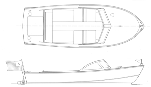 21' Pretty Marsh Runabout profile