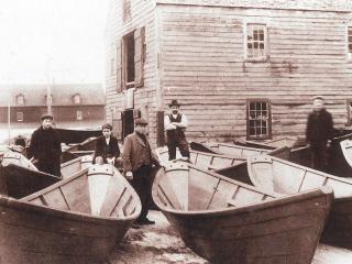 The crew at the J.C. Williams Dory Shop