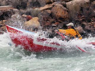 Greg Hatten in the replica PORTOLA