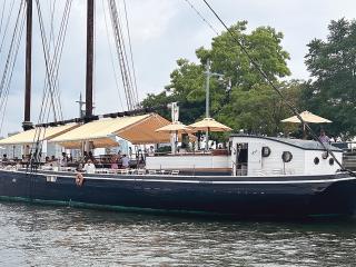 The SHERMAN ZWICKER moored at Pier 25.