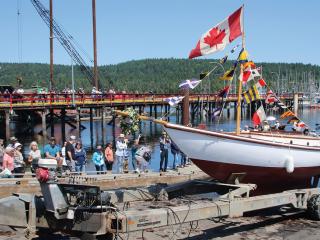 The 30’ sloop DOROTHY.