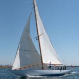 SALLY racing in 2019 San Diego YC Opening Day Race.