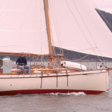 North Sea 29:' centerboard cruising cutter Beckon sailing the San Juan Islands