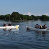 The launching of Mary and Susan at CBMM, St. Michaels, Md.