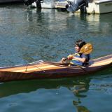 Launching at Community Boat Building.