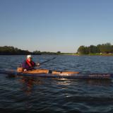 Kayak race boat West River 180.