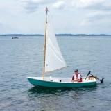 David McNaught sailing on the St. Lawrence River