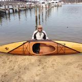 Wendy Norwitz with her Shearwater Sport Kayak