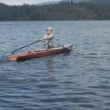 "Salish" sliding seat rowboat