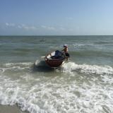 Chaisson Dory wooden rowboat
