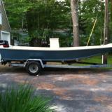 On her trailer waiting final outfitting