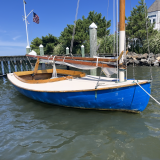 13' Gaff Rigged Beetle Cat, in water