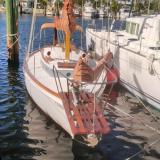 1939 Alden Coastwise Cutter, in water bow view