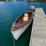 1991 Pulsifer Hampton, docked port side bow view