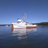 Classic 44' Tacoma Boatworks Trawler 1948, in water