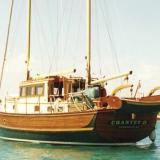 48' William Hand Ketch-Rigged Motorsailer (1989), in water