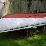 Boat near fence