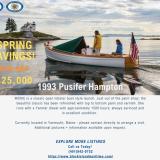 Pusifer Hampton Spring Savings Flyer Great Wooden Boats Available for Sale & Charter 