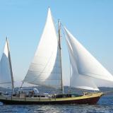 2002 Reuel Parker 50' Ketch "Tien Hou", undersail starboard side view