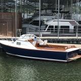 1968/2018 CHRIS-CRAFT CAVALIER CUTLASS 27, docked in water port side view
