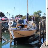 Launching ASTROPHEL after haulout.