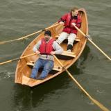 Tandem Rowing the Dory