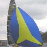 Didi 26 with spinnaker