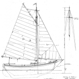 Gaff rigged sloop