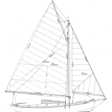 Zimmer 21' Gaff Sloop profile