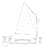 13' Sailing Peapod profile
