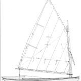 13' 4" Melonseed skiff profile