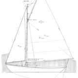 20' 3" Flatfish Class Sloop profile