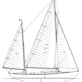 28' Canoe Yawl, Rozinante profile
