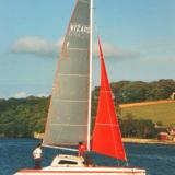 Wizard sailing catamaran