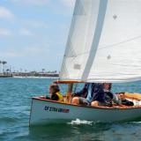 Goat Island Skiff - easy to build plywood sailing dinghy. Light and fast whether under sail or rowing