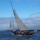 CARLOTTA was designed and built by W.H. Halford in Gloucester, England.
