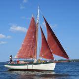 KITE under sail.