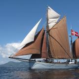 YUKON, Danish hajkutter. (Photo by E.A. Lassen) 