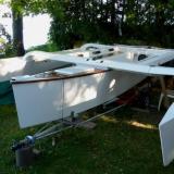 W17 Trimaran ashore