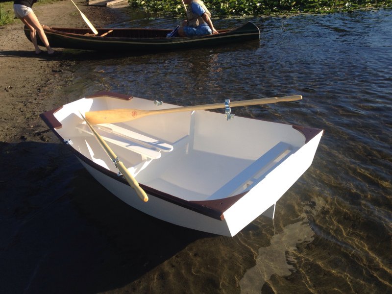 wooden pram boat