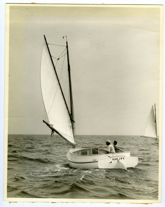 Vanity under sail in Edgartown Harbor