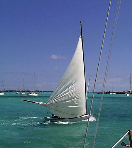 Dinghy reefing.