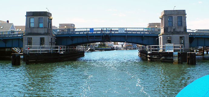 Low bridge in New Jersey.