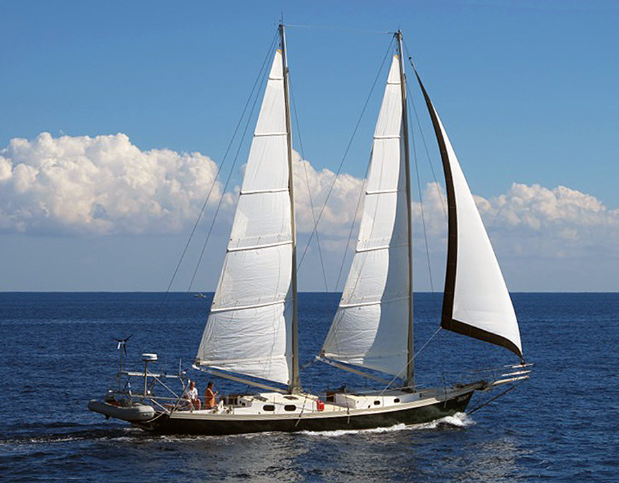 The IRONY sailing.