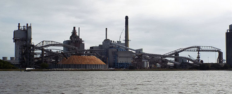 The pulp mill in Fernandina Florida.