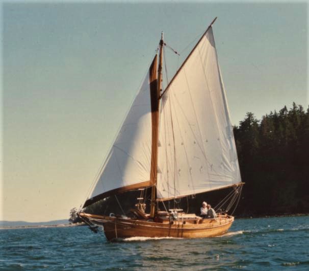 Wynfall sailing off Lopez Island Wynfall sailing off Lopez Island